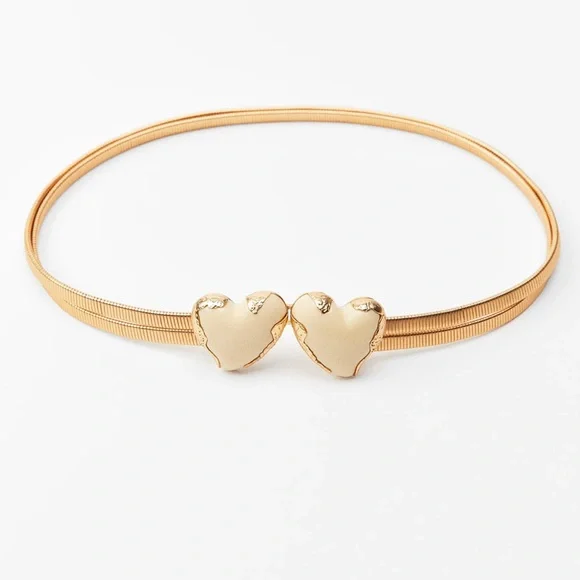 Zara | Accessories | Nwot Zara Hearts Stretch Belt Size 32  display picture 2